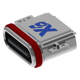 XB-ATCF-16-026 TYPE C 16P anti-jellyfish base plate 0.8 L=7.5mm (U-shaped powder gold shell)